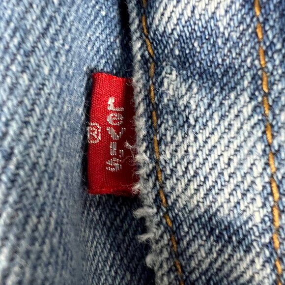 Y2K Levi's Jeans Mens 34x28* 560 Loose Tapered Blue Faded Cotton Denim Tag 34x30 - Picture 10 of 16